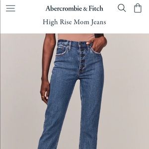 A&F High Rise Mom Jeans 31/12R